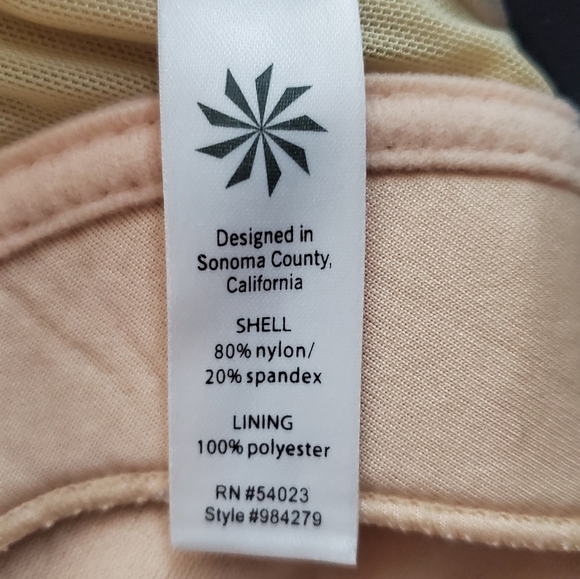 Athleta Shorebreak Dress Racerback Stripe Built-in Bra Swim Active - Picture 5 of 6